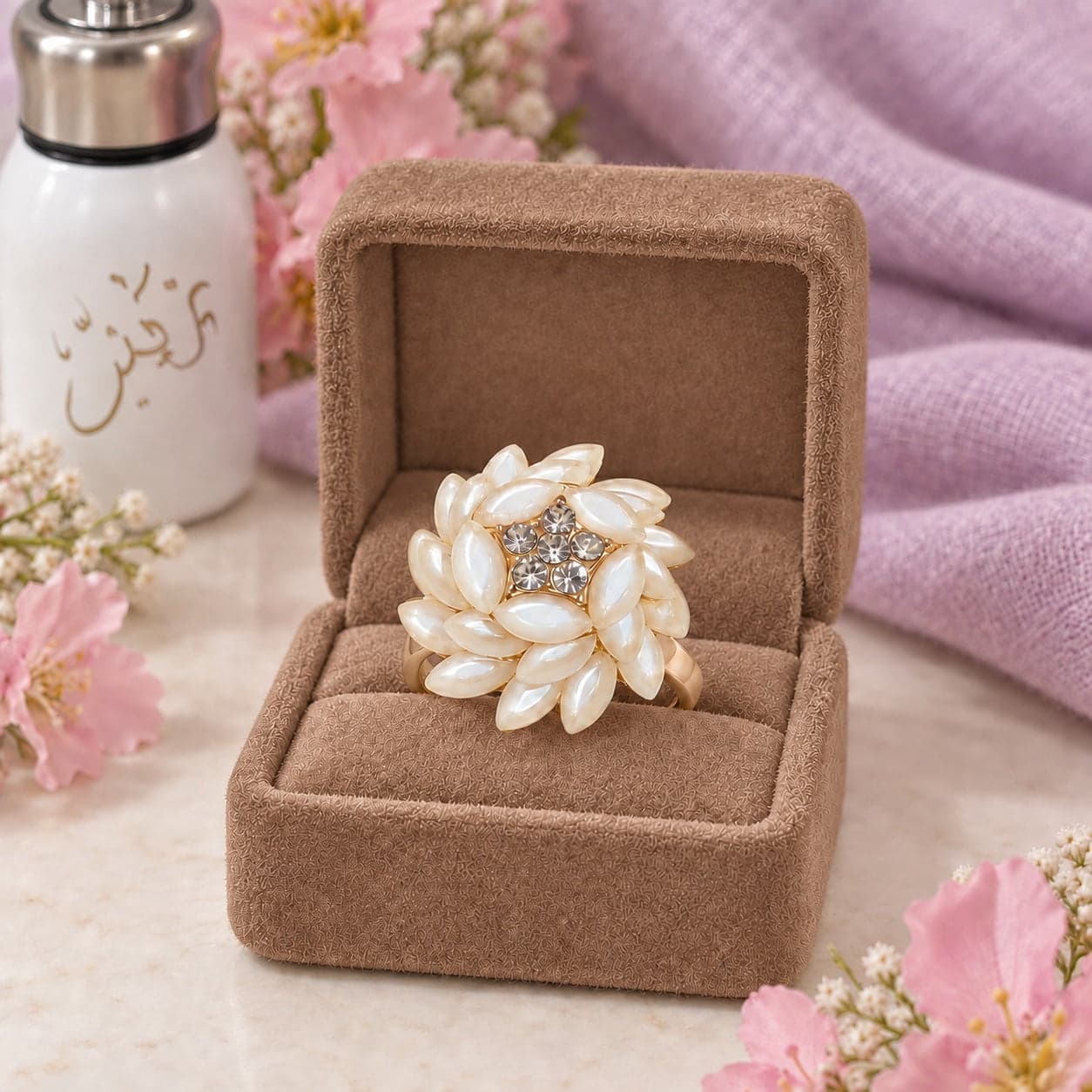 Ivory Petal Statement Ring