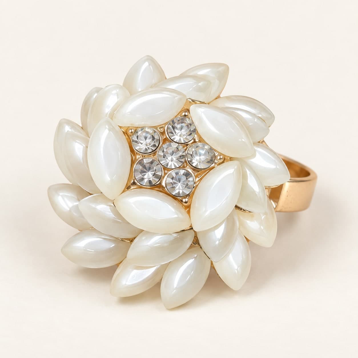 Ivory Petal Statement Ring