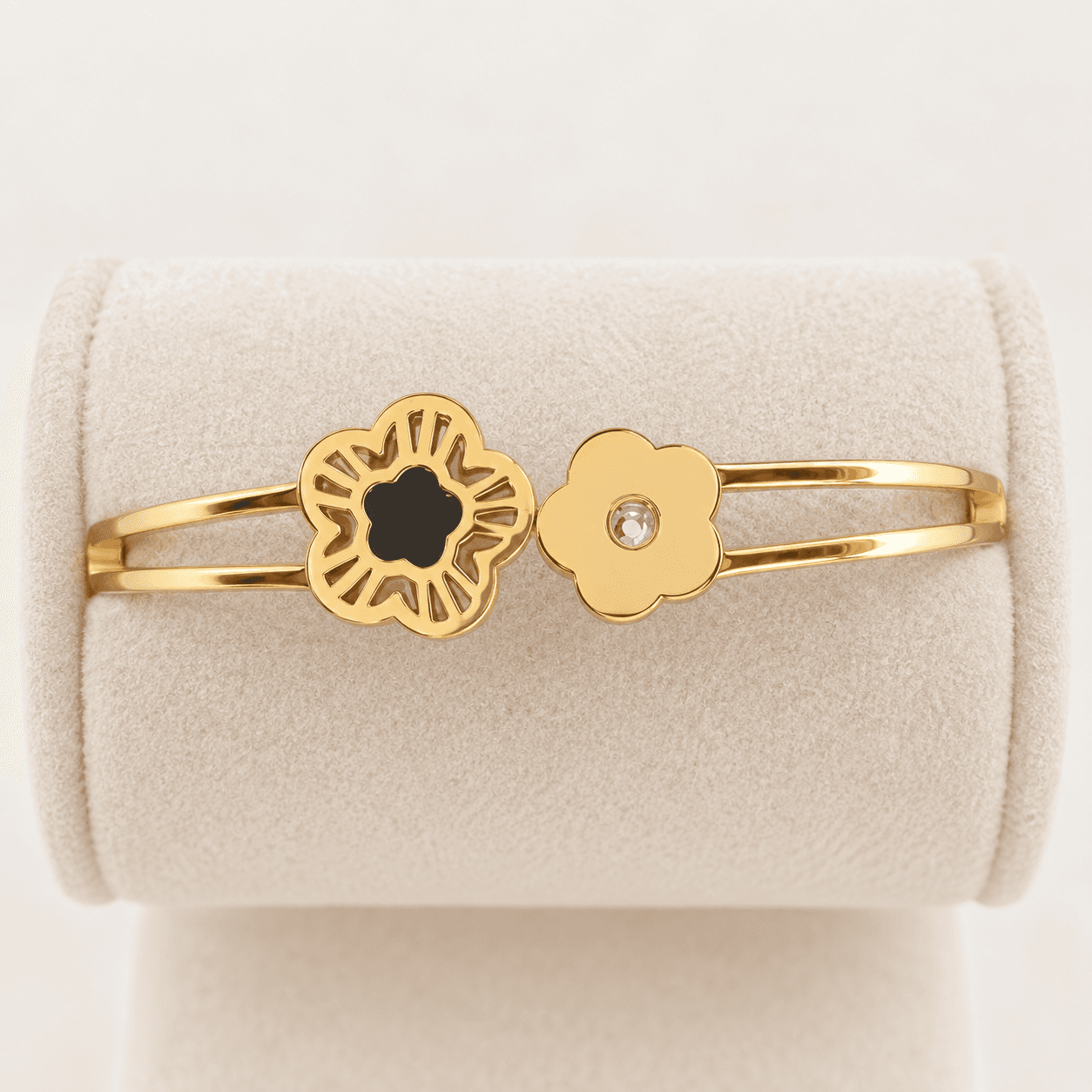 Twin Flower Open Cuff