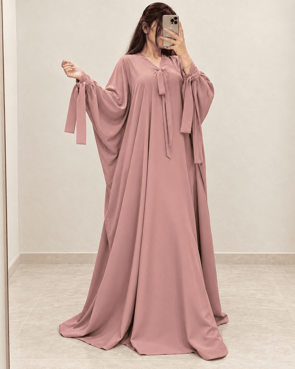 Premium TikTok Fabric Sleeve Belt Kaftaan Abaya