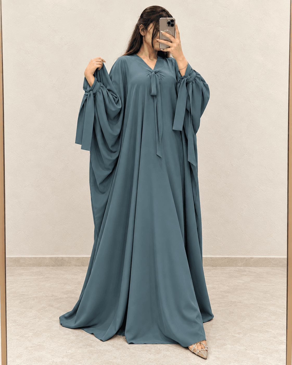 Premium TikTok Fabric Sleeve Belt Kaftaan Abaya