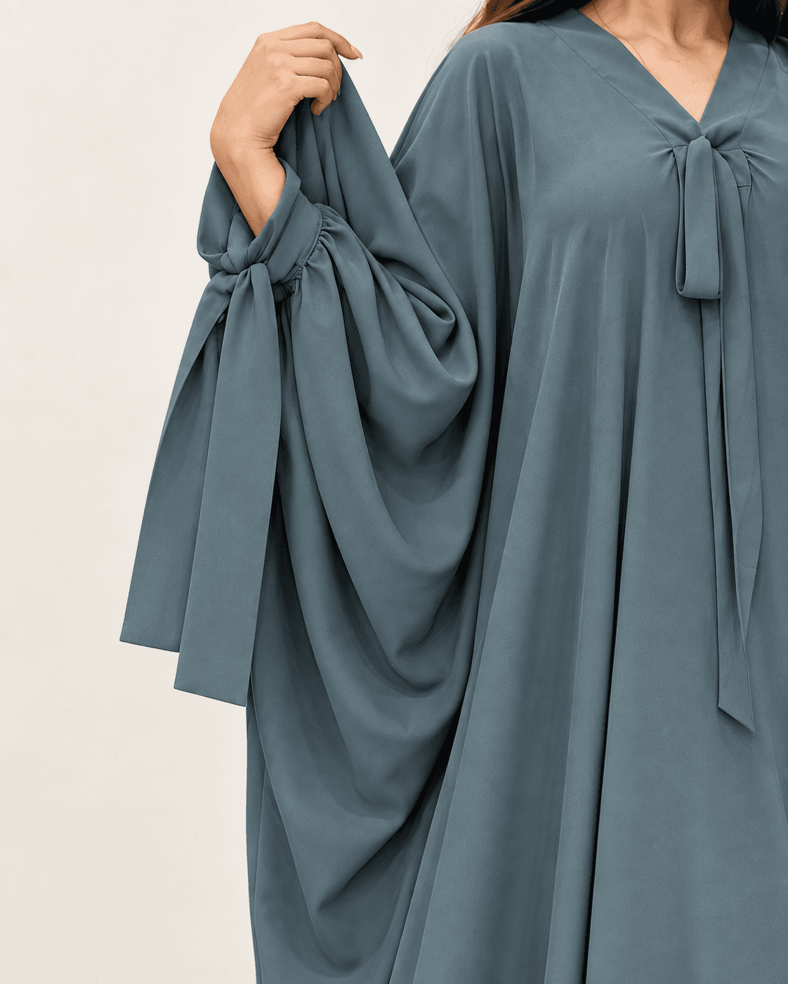 Premium TikTok Fabric Sleeve Belt Kaftaan Abaya