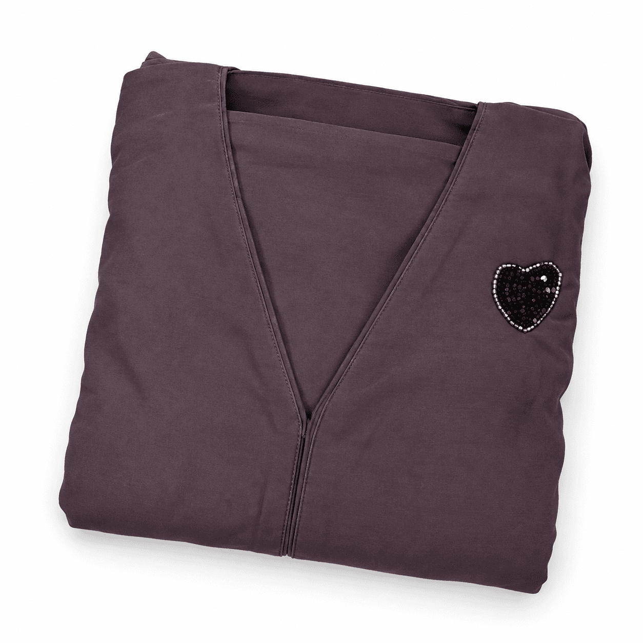 Heart Shape Handwork Front Open Abaya with Free Dupatta