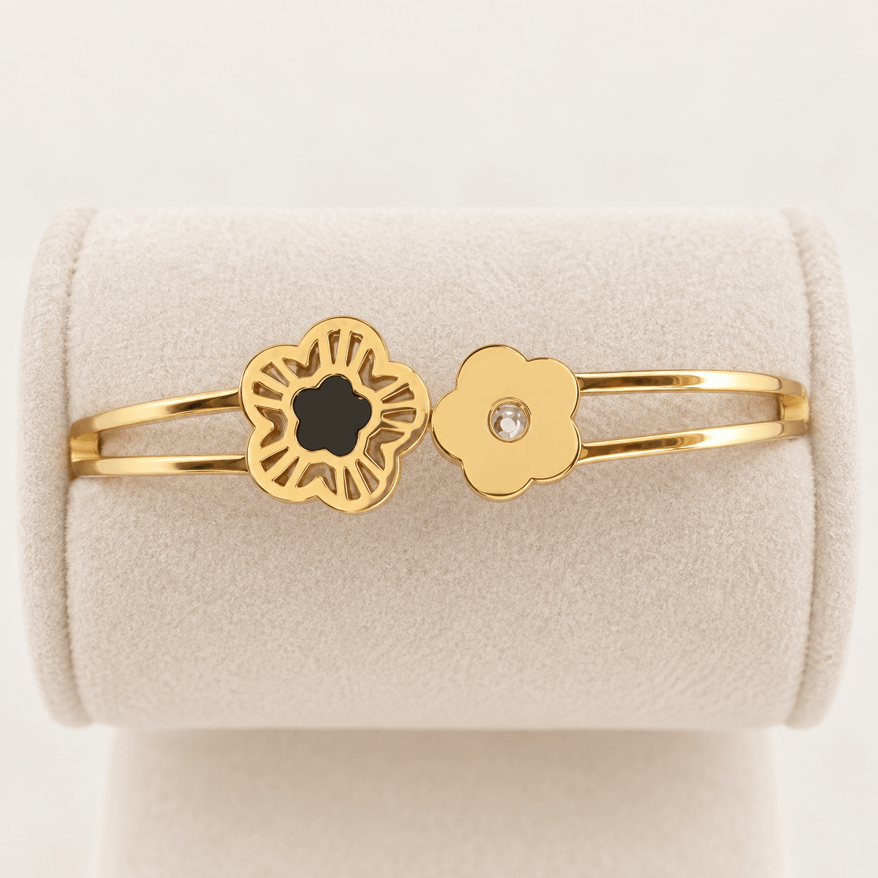 Twin Flower Open Cuff