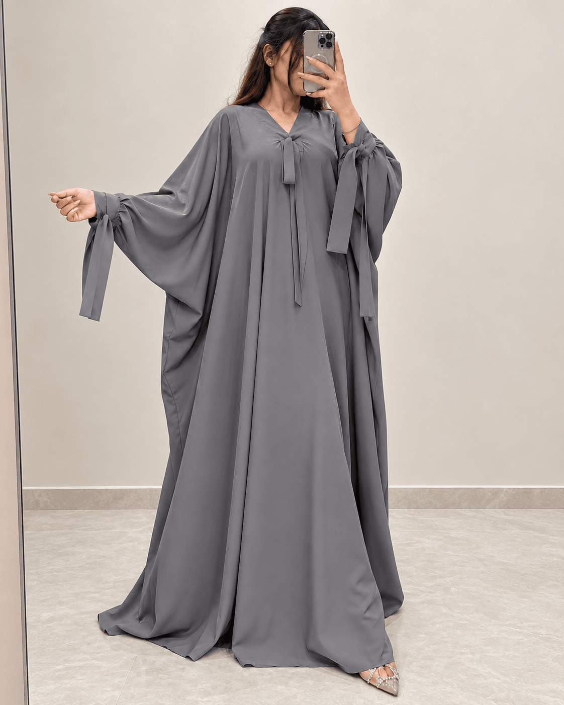 Premium TikTok Fabric Sleeve Belt Kaftaan Abaya